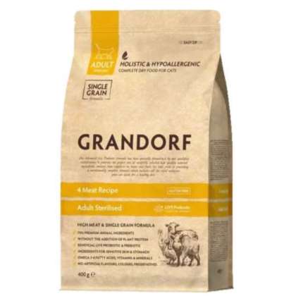 Grandorf Cat 4 Meat - Sterilized 400g Grandorf Cat 4 Meat - Sterilized 400g