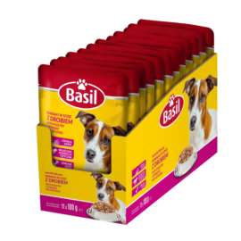 Basil Pies Saszetka z drobiem 100 gram Basil Pies Saszetka z drobiem 100 gram