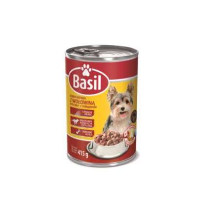 Karma mokra dla psa Basil z wołowiną (415 g) Karma mokra dla psa Basil z wołowiną (415 g)