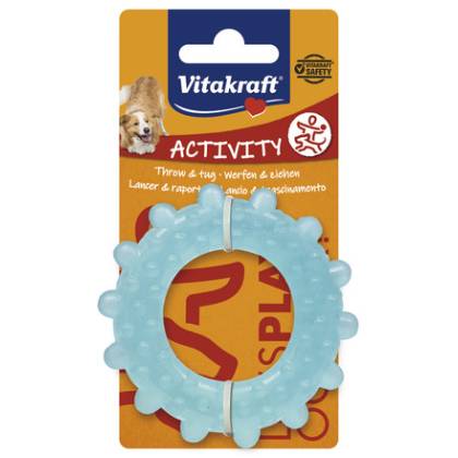 Vitakraft Gumowy ring z kolcami dla psa-8cm pomar.