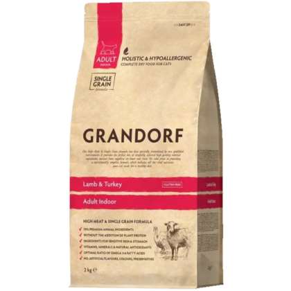 Grandorf Cat Lamb & Turkey - Indoor 2 kg Grandorf Cat Lamb & Turkey - Indoor 2 kg