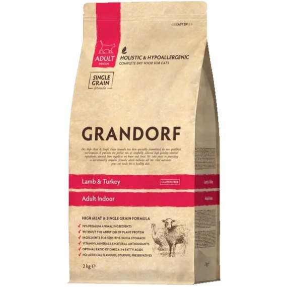 Grandorf Cat Lamb & Turkey - Indoor 2 kg