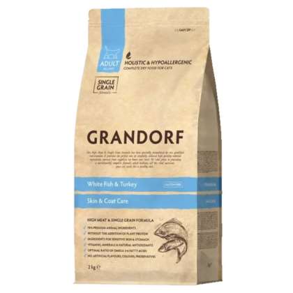 Grandorf Cat White Fish&Turkey - Skin & Care 2 kg Grandorf Cat White Fish&Turkey - Skin & Care 2 kg