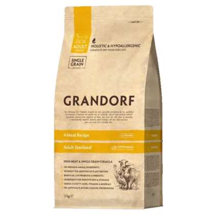 Grandorf Cat 4 Meat - Sterilized 2 kg