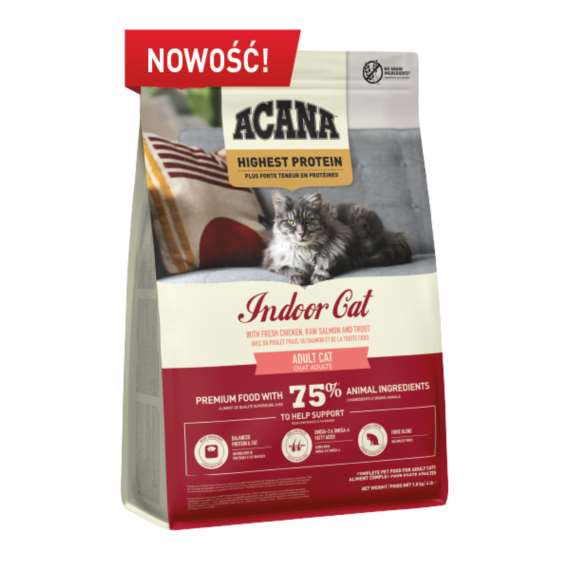 ACANA HIGHEST PROTEIN INDOOR CAT 1.8KG