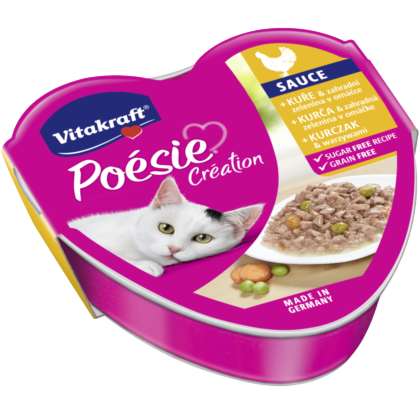 Vitakraft Poesie sos kurczak z warzywami tacka 85g