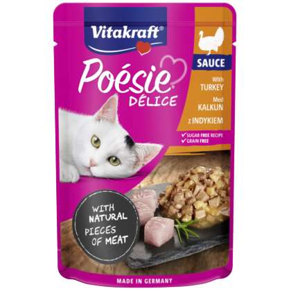 VITAKRAFT POESIE DELI z indykiem w sosie 85g