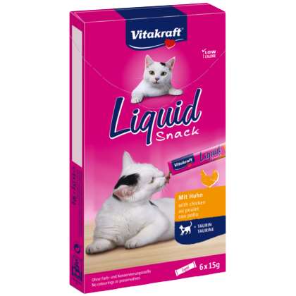 VITAKRAFT CAT LIQUID SNACK Kurczak z tauryną 6szt