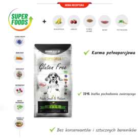 EUPHORIA GLUTEN FREE-DOROSŁE PSY MiŚR JAGNIĘC 12KG EUPHORIA GLUTEN FREE-DOROSŁE PSY MiŚR JAGNIĘC 12KG