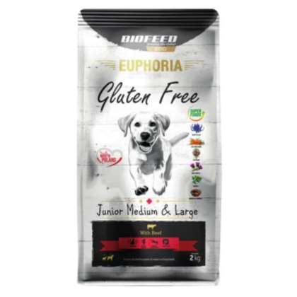 EUPHORIA GLUTEN FREE-SZCZENIĘTA ŚRiD WOŁOWINA 12KG EUPHORIA GLUTEN FREE-SZCZENIĘTA ŚRiD WOŁOWINA 12KG