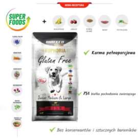 EUPHORIA GLUTEN FREE-SZCZENIĘTA ŚRiD WOŁOWINA 12KG EUPHORIA GLUTEN FREE-SZCZENIĘTA ŚRiD WOŁOWINA 12KG