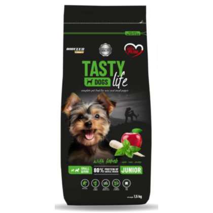 Tasty Dogs Life JUNIOR M&S z jagnięciną 1,5 kg Tasty Dogs Life JUNIOR M&S z jagnięciną 1,5 kg