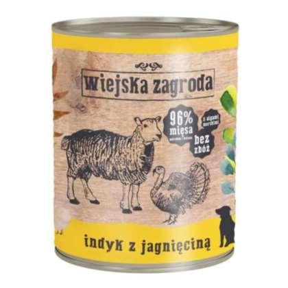 Wiejska Zagroda Indyk z jagnięciną 800 gr Wiejska Zagroda Indyk z jagnięciną 800 gr