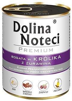 DOLINA NOTECI Premium królik z żurawiną 800g DOLINA NOTECI Premium królik z żurawiną 800g