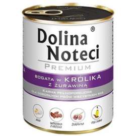 DOLINA NOTECI Premium królik z żurawiną 800g DOLINA NOTECI Premium królik z żurawiną 800g