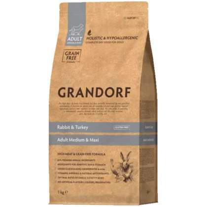 Grandorf Dog Rabbit & Turkey - Medium & Maxi 1 kg Grandorf Dog Rabbit & Turkey - Medium & Maxi 1 kg