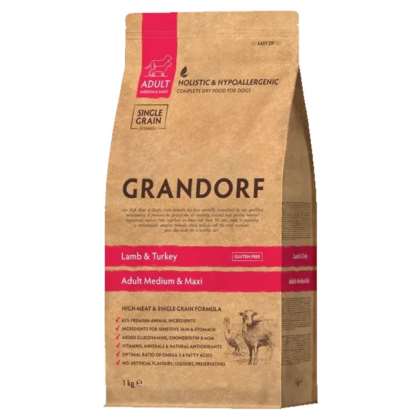 Grandorf Dog Lamb & Turkey - Medium & Maxi 1 kg Grandorf Dog Lamb & Turkey - Medium & Maxi 1 kg