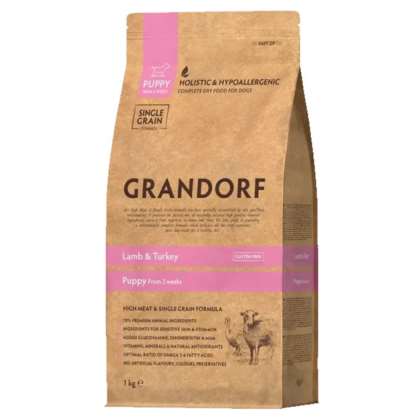 Grandorf Dog Lamb&Turkey - Puppy średnie&duże 1 kg Grandorf Dog Lamb&Turkey - Puppy średnie&duże 1 kg