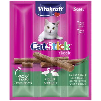 Vitakraft Cat Stick Mini kaczka/królik 3szt. Vitakraft Cat Stick Mini kaczka/królik 3szt.