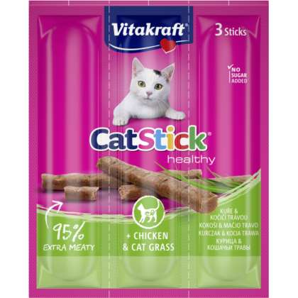 Vitakraft Cat Stick Mini kurczak/trawa 3szt.