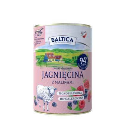 BALTICA SR Karma mokra  Jagnięcina z malinami 400g