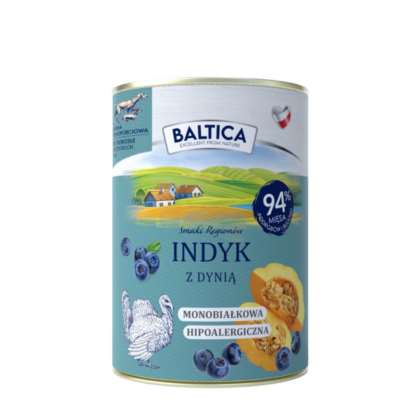 BALTICA SR Karma mokra Indyk z dynią 400g