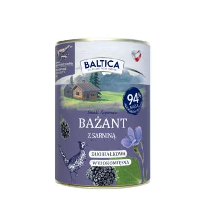 BALTICA SR Karma mokra Bażant z sarniną 400g