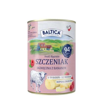 BALTICA SR mokra Szcz. Jagnięcina z bananem 400g