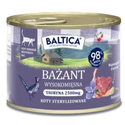 BALTICA SMAKI REGIONÓW Kot dorosły Bażant 185g