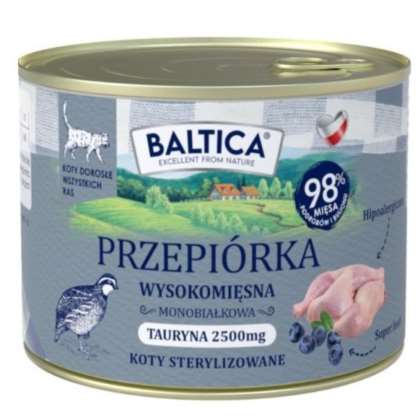 BALTICA SMAKI REGIONÓW Kot dorosły Przepiórka 185g