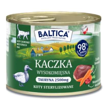 BALTICA SMAKI REGIONÓW Kot dorosły Kaczka185g