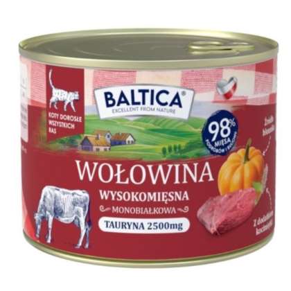 BALTICA SMAKI REGIONÓW Kot dorosły Wołowina 185g