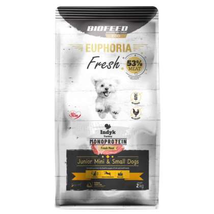 EUPHORIA Fresh JUNIOR Turkey Monoprotein XS/S 2 kg