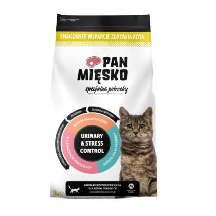 Pan Mięsko Urinary&Stress Control Indyk/woł  M 800