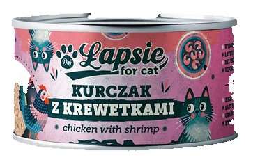 Łapsie mokra karma Kurczak z krewetkami w bul 80g