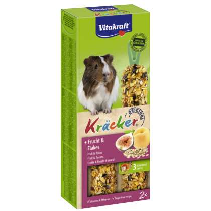 Vitakraft KRACKER 2szt d/świnki owoce/płatki owsa