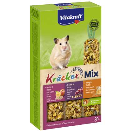 Vitakraft KRACKER 3szt d/chomika miód/orzech/owoc