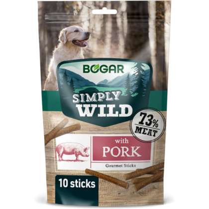Bogar Simply Wild Dog Stick PORK 10 szt.