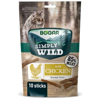 Bogar Simply Wild Cat Sticks KURCZAK 12 szt