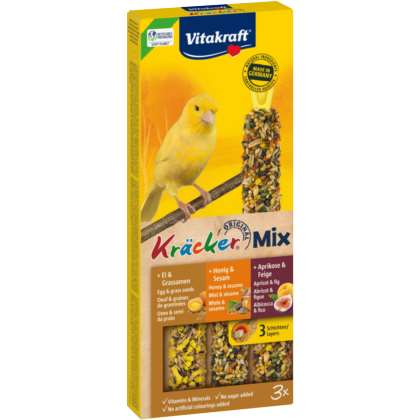 Vitakraft KRACKER 3szt d/kanarka morela/jajko/miód