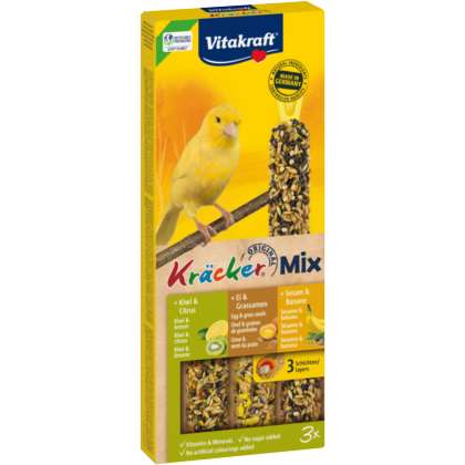 Vitakraft KRACKER 3szt d/kanarek jajko/kiwi/sezam