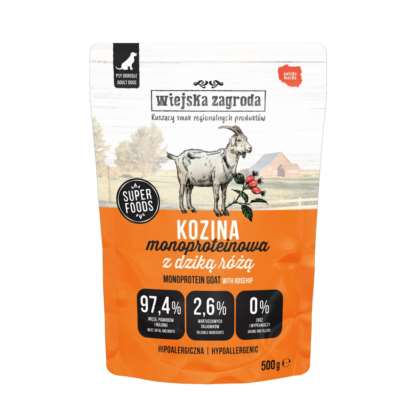 Wiejska Zagroda dla psa Monoproteinowa Kozina 500g
