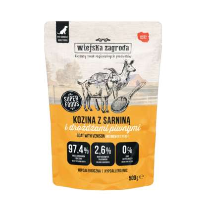 Wiejska Zagroda dla psa Kozina z sarniną 500g