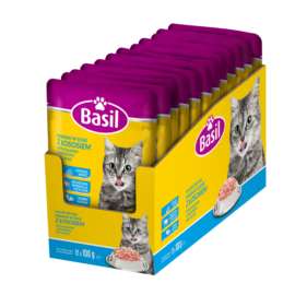 Basil Kot Saszetka z łososiem 100 gram 1 szt.