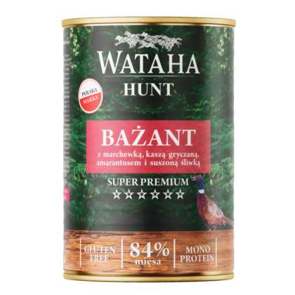 Wataha Hunt Mono Protein 84% Adult Bażant 400gr