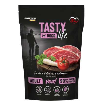 Tasty Dogs Life CIELĘCINA - danie w galaretce 500g