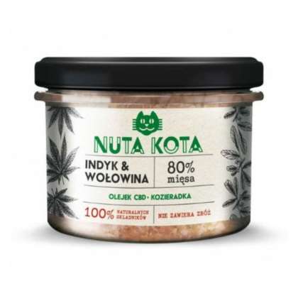 NUTA KOTA mokra dla kota Indyk z Wołowiną 200g