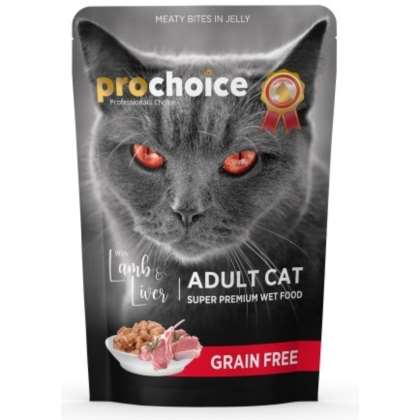 Saszetka dla kota Prochoice Adult Lamb & liver 85g