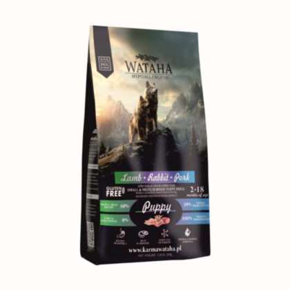 WATAHA Hypoallergenic Puppy Small -Jag/Wieprz 500g