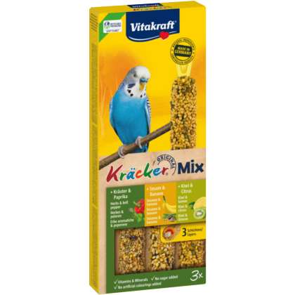 Vitakraft KRACKER 3szt d/pap.fal. kiwi/ban/papryka